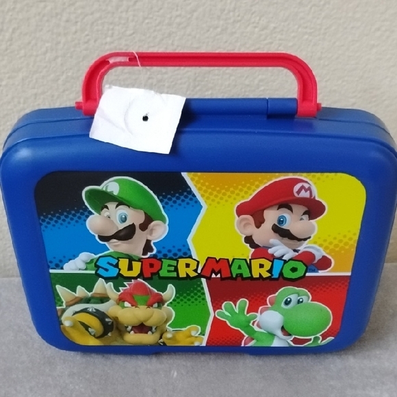 D- NWT Nintendo Super Mario Carry Case - Blue, Red, Green - Picture 2 of 11